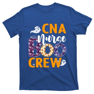 Cna Nurse Boo Crew Scary Nurse Halloween Ghost Spider Funny Gift T-Shirt