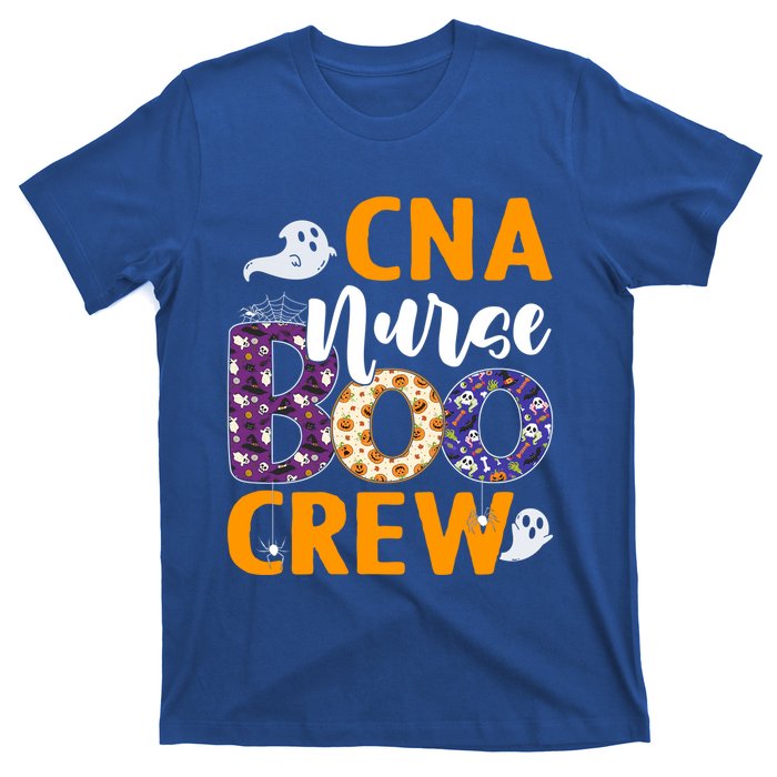 Cna Nurse Boo Crew Scary Nurse Halloween Ghost Spider Funny Gift T-Shirt