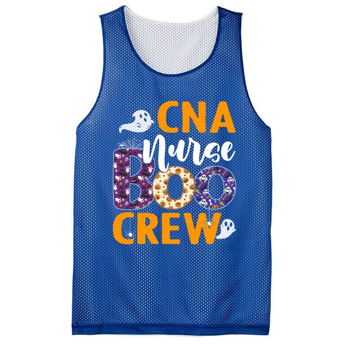 Cna Nurse Boo Crew Scary Nurse Halloween Ghost Spider Funny Gift Mesh Reversible Basketball Jersey Tank