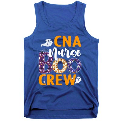 Cna Nurse Boo Crew Scary Nurse Halloween Ghost Spider Funny Gift Tank Top