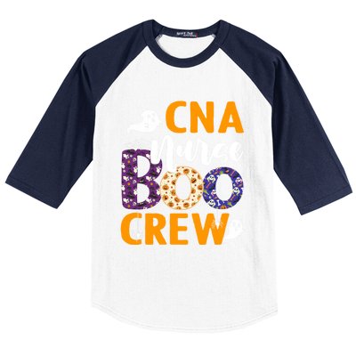 Cna Nurse Boo Crew Scary Nurse Halloween Ghost Spider Funny Gift Baseball Sleeve Shirt