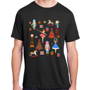 Christmas Nutcracker Ballet Xmas Pjs For Adult ChromaSoft Performance T-Shirt