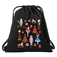 Christmas Nutcracker Ballet Xmas Pjs For Drawstring Bag