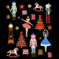 Christmas Nutcracker Ballet Xmas Pjs For Drawstring Bag