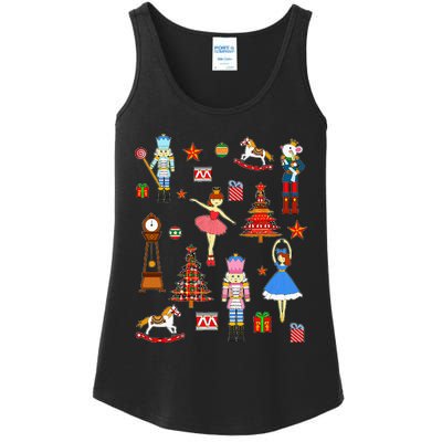 Christmas Nutcracker Ballet Xmas Pjs For Ladies Essential Tank