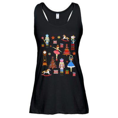 Christmas Nutcracker Ballet Xmas Pjs For Ladies Essential Flowy Tank