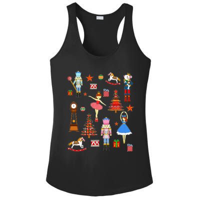 Christmas Nutcracker Ballet Xmas Pjs For Ladies PosiCharge Competitor Racerback Tank