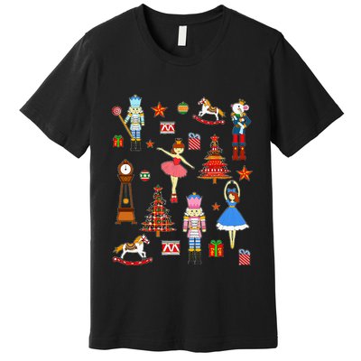 Christmas Nutcracker Ballet Xmas Pjs For Premium T-Shirt