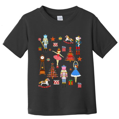 Christmas Nutcracker Ballet Xmas Pjs For Toddler T-Shirt