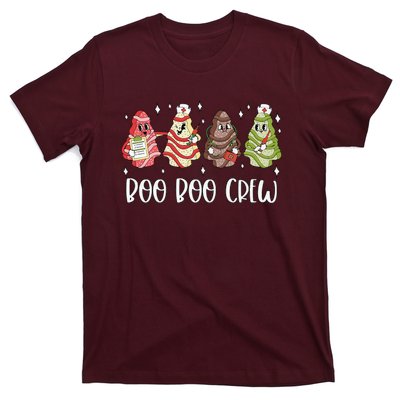 Christmas Nurse Boo Boo Crew Tree Cake Xmas Nursing T-Shirt