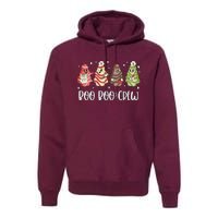 Christmas Nurse Boo Boo Crew Tree Cake Xmas Nursing Premium Hoodie