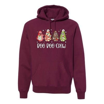 Christmas Nurse Boo Boo Crew Tree Cake Xmas Nursing Premium Hoodie