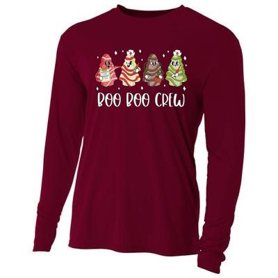 Christmas Nurse Boo Boo Crew Tree Cake Xmas Nursing Cooling Performance Long Sleeve Crew