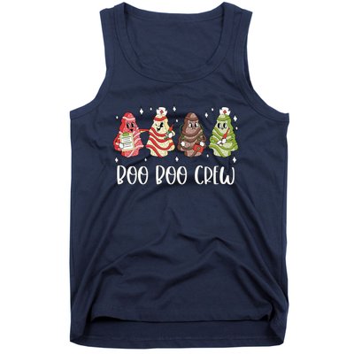 Christmas Nurse Boo Boo Crew Tree Cake Xmas Nursing Tank Top