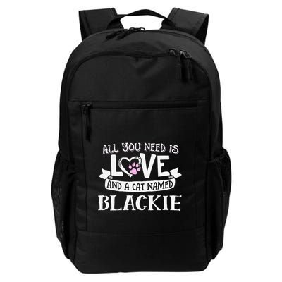 Cat Name Blackie All You Need Is Love! Daily Commute Backpack
