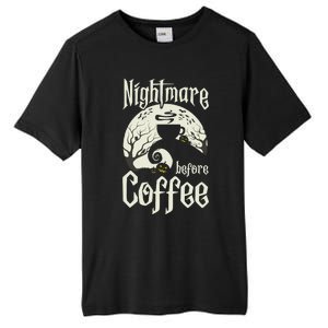 Cute Nightmare Before Coffee Halloween Funny Mug Gift Tall Fusion ChromaSoft Performance T-Shirt