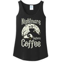 Cute Nightmare Before Coffee Halloween Funny Mug Gift Ladies Essential Tank