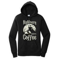 Cute Nightmare Before Coffee Halloween Funny Mug Gift Women's Pullover Hoodie