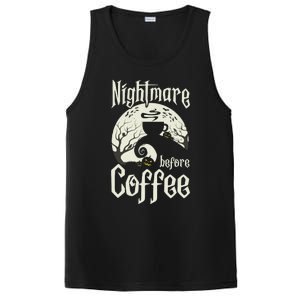 Cute Nightmare Before Coffee Halloween Funny Mug Gift PosiCharge Competitor Tank