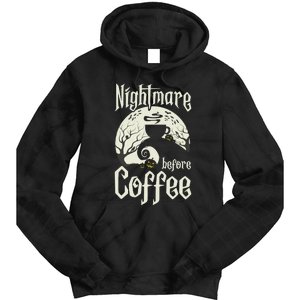 Cute Nightmare Before Coffee Halloween Funny Mug Gift Tie Dye Hoodie