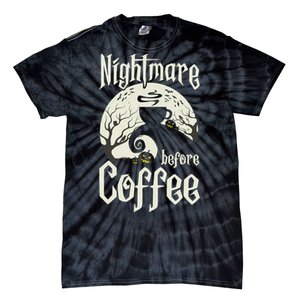 Cute Nightmare Before Coffee Halloween Funny Mug Gift Tie-Dye T-Shirt