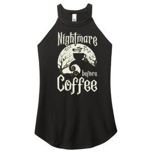 Cute Nightmare Before Coffee Halloween Funny Mug Gift Women's Perfect Tri Rocker Tank