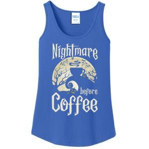 Cute Nightmare Before Coffee Halloween Funny Mug Gift Ladies Essential Tank