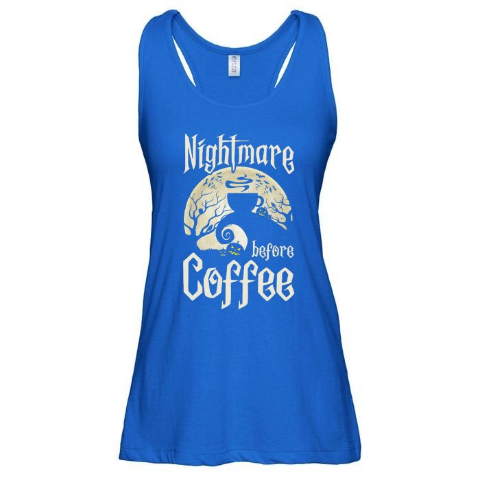 Cute Nightmare Before Coffee Halloween Funny Mug Gift Ladies Essential Flowy Tank