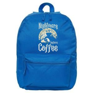 Cute Nightmare Before Coffee Halloween Funny Mug Gift 16 in Basic Backpack