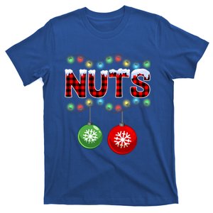 Chest Nuts Christmas Lights Matching Couple Chestnuts Xmas Funny Gift T-Shirt