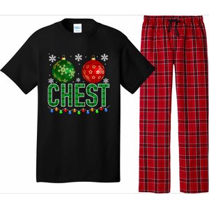 Chest Nuts Chestnuts Christmas Ornats Xmas Cool Gift Pajama Set