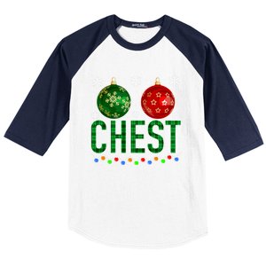 Chest Nuts Chestnuts Christmas Ornats Xmas Cool Gift Baseball Sleeve Shirt