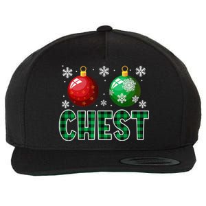 Chest Nuts Christmas  Matching Couple Chestnuts Funny Wool Snapback Cap