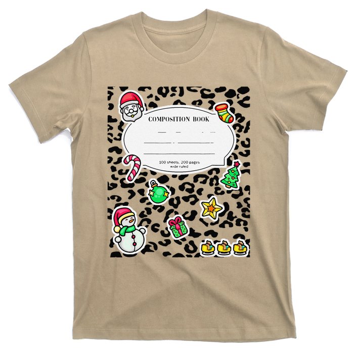 Composition Notebook Costume Matching Group Xmas T-Shirt