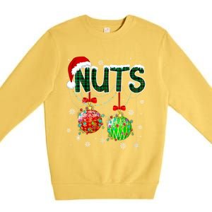 Chest Nuts Chestnuts Christmas Ornats Xmas Cute Gift Premium Crewneck Sweatshirt