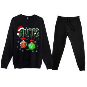 Chest Nuts Chestnuts Christmas Ornats Xmas Cute Gift Premium Crewneck Sweatsuit Set