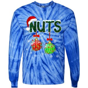 Chest Nuts Chestnuts Christmas Ornats Xmas Cute Gift Tie-Dye Long Sleeve Shirt