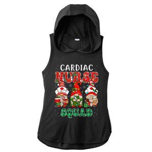 Cardiac Nurse Cute Christmas Gnomes Costume Cardiology Nurse Ladies PosiCharge Tri-Blend Wicking Draft Hoodie Tank