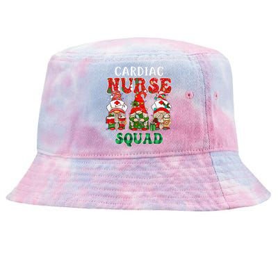 Cardiac Nurse Cute Christmas Gnomes Costume Cardiology Nurse Tie-Dyed Bucket Hat