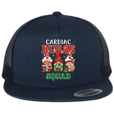 Cardiac Nurse Cute Christmas Gnomes Costume Cardiology Nurse Flat Bill Trucker Hat