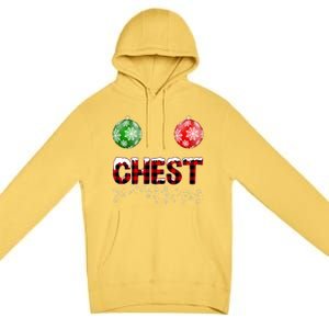 Chest Nuts Christmas Matching Couple Chestnuts Premium Pullover Hoodie