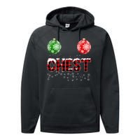 Chest Nuts Christmas Matching Couple Chestnuts Performance Fleece Hoodie