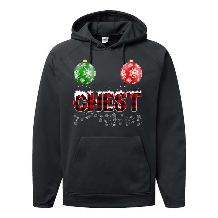 Chest Nuts Christmas Matching Couple Chestnuts Performance Fleece Hoodie