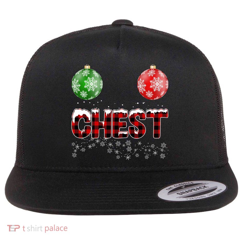 Chest Nuts Christmas Matching Couple Chestnuts Flatbill Hat