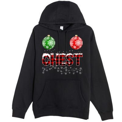 Chest Nuts Christmas Matching Couple Chestnuts Premium Pullover Hoodie