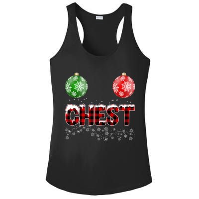 Chest Nuts Christmas Matching Couple Chestnuts Ladies PosiCharge Competitor Racerback Tank