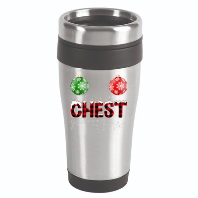 Chest Nuts Christmas Matching Couple Chestnuts 16oz Travel Tumbler