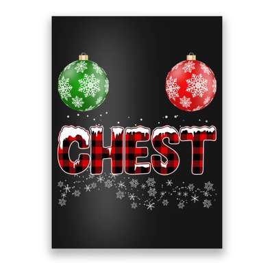 Chest Nuts Christmas Matching Couple Chestnuts Poster