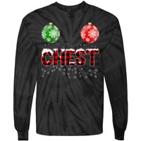 Chest Nuts Christmas Matching Couple Chestnuts Tie-Dye Long Sleeve Shirt