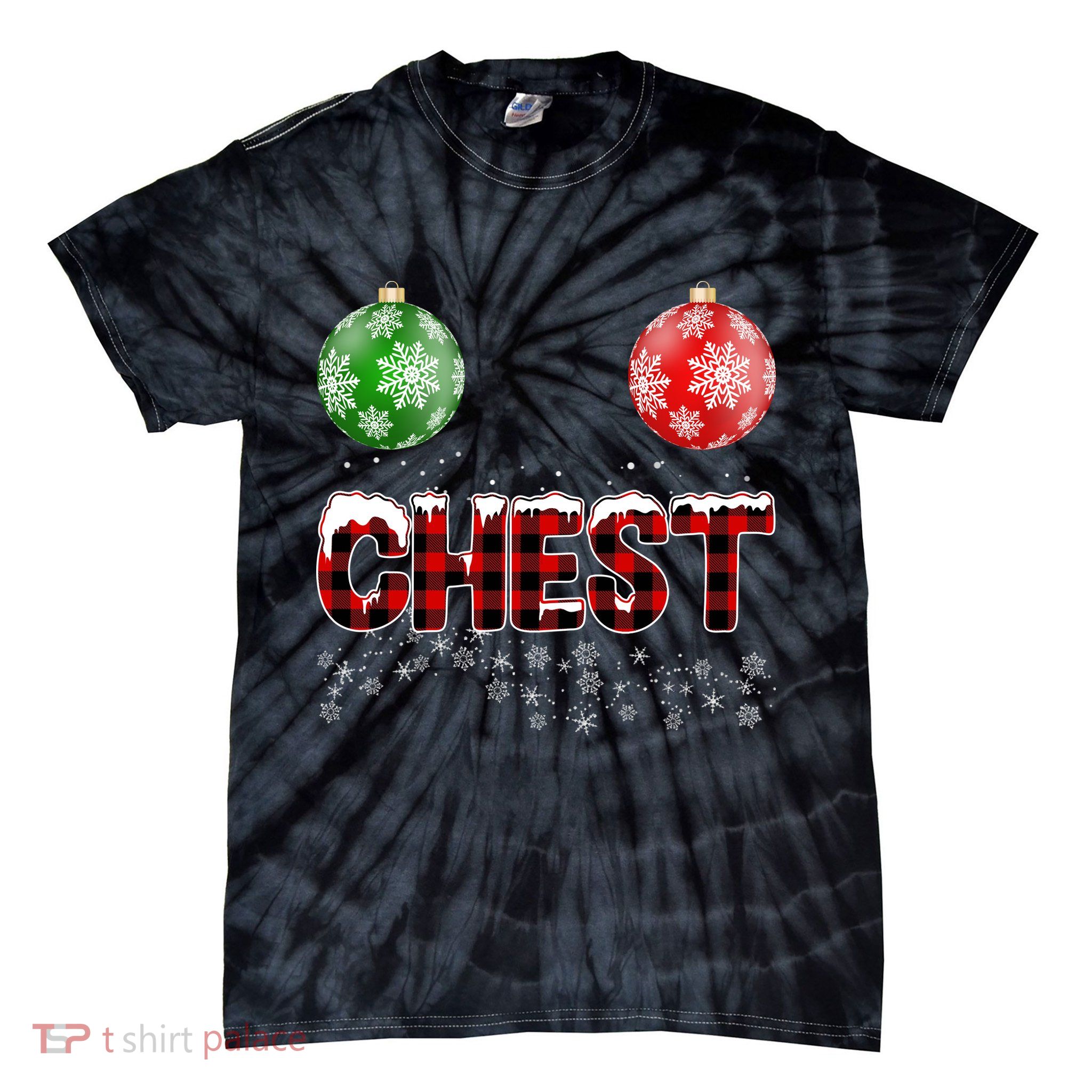 Chest Nuts Christmas Matching Couple Chestnuts Tie-Dye T-Shirt